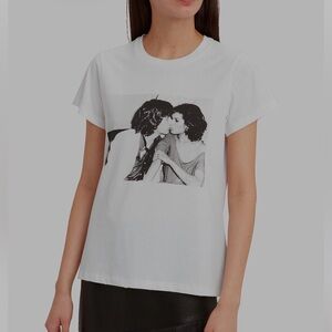 Rose Hartman Mick Jagger and Bianca T-Shirt Intermix NEW Size Small RARE